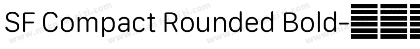 SF Compact Rounded Bold字体转换